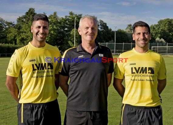 Mannschaftsfoto Saison 2019/20 Fussball Sinsheim - SV Tiefenbach (© Kraichgausport / Loerz)